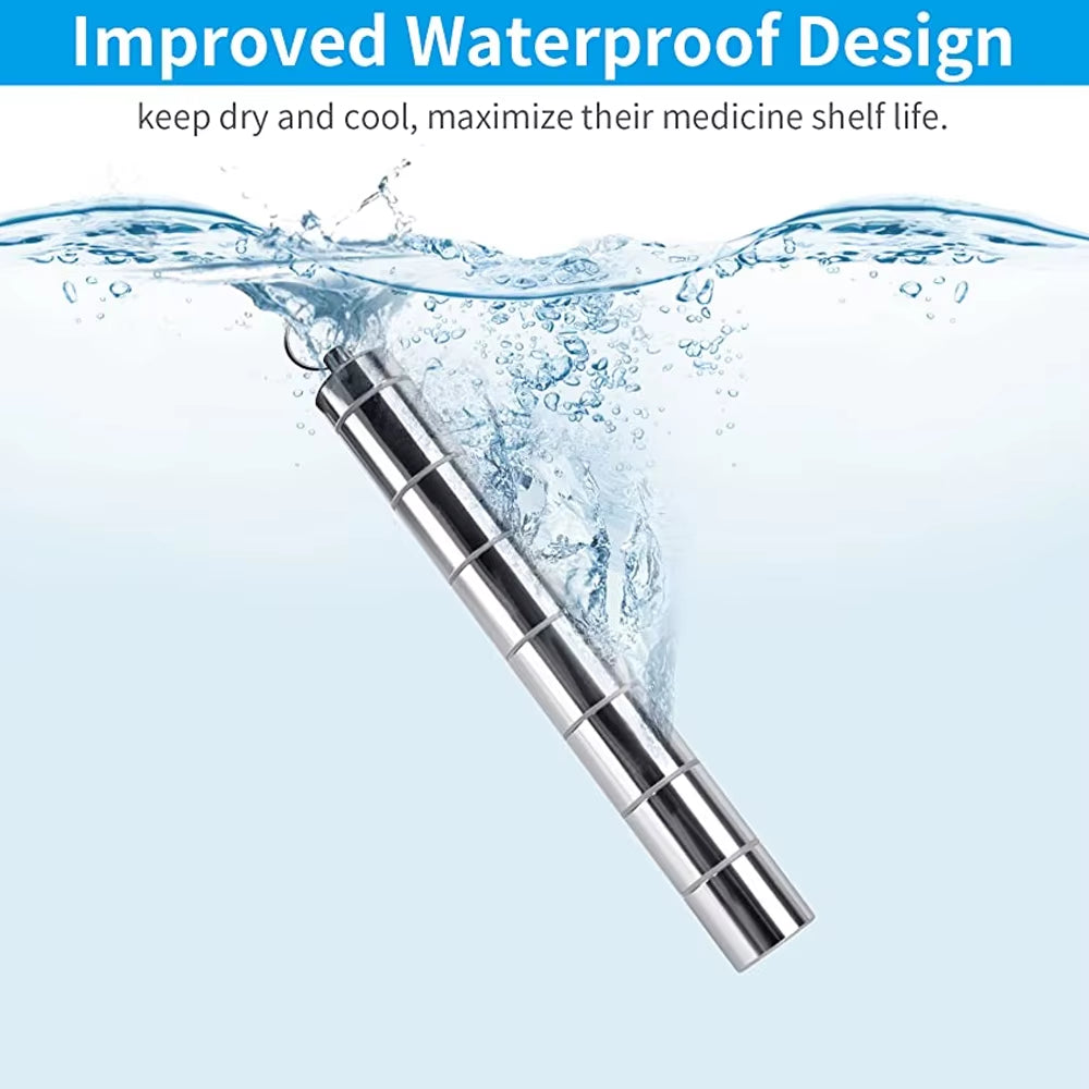 Adjustable Pill Boxes Keychain