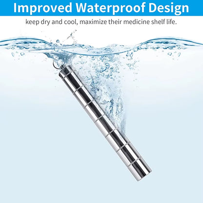 Adjustable Pill Boxes Keychain